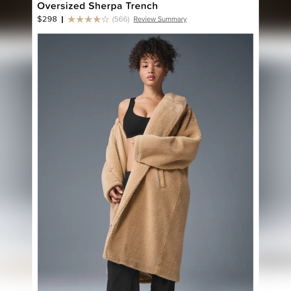 Alo Yoga Oversized Sherpa Trench